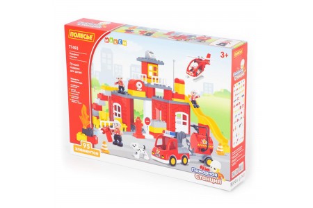 Конструктор "Макси" - "Пожарная станция" (95 элементов) (в коробке) Конструктор "Макси" - "Пожарная станция" (95 элементов) (в коробке)