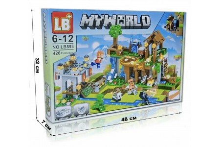 Конструктор LB My World "Сражение в деревне" Конструктор LB My World "Сражение в деревне"
